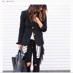 J. Crew black schoolboy blazer jacket style 05157